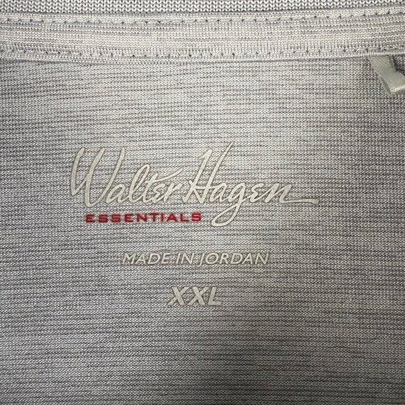 Walter Hagen Essentials Polo Mens 2XL Gray Short Sleeve Shirt Golf - Picture 4 of 10